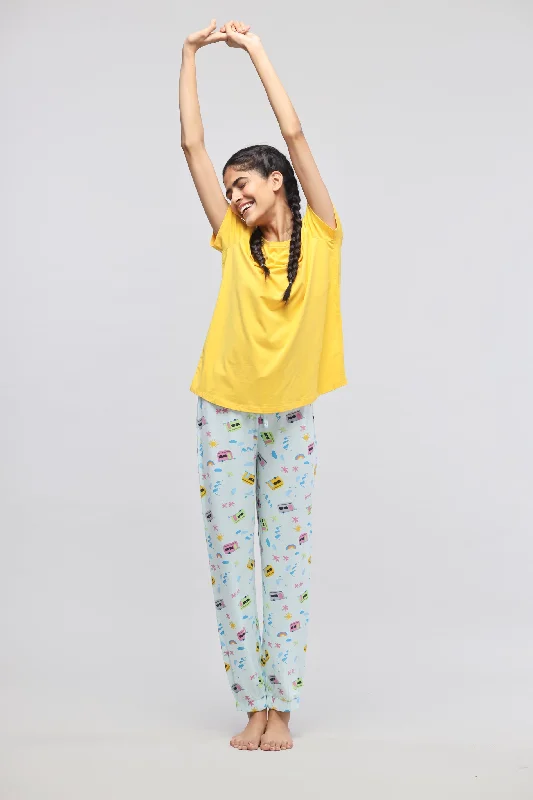 Voyager Cuffed Pajama Set