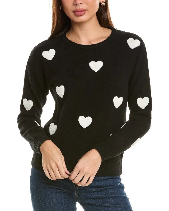 Philosophy Heart Patch Cashmere Sweater