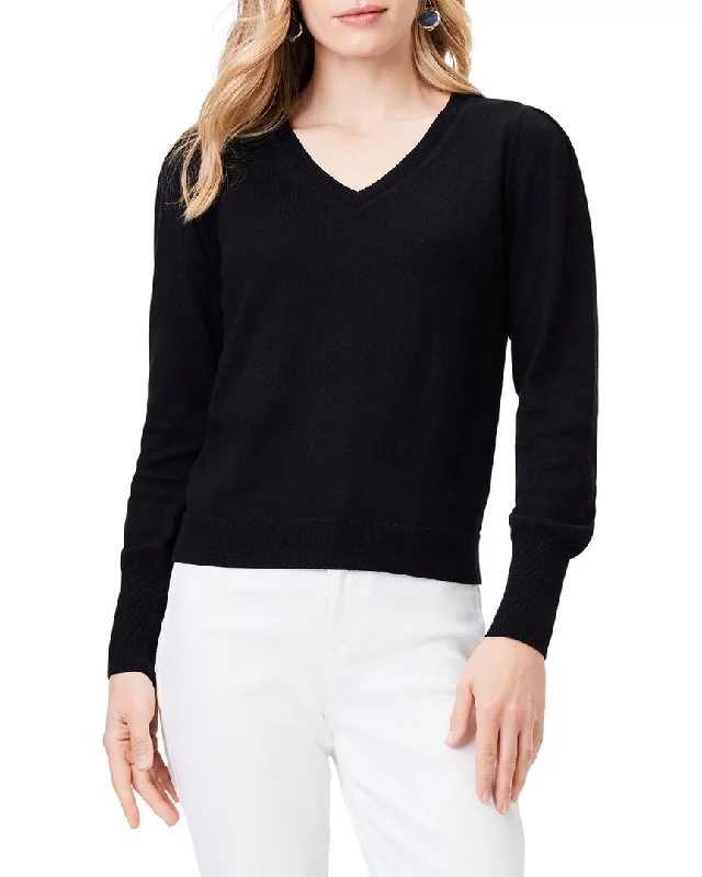 Nic+Zoe Slub V-Neck Sweater