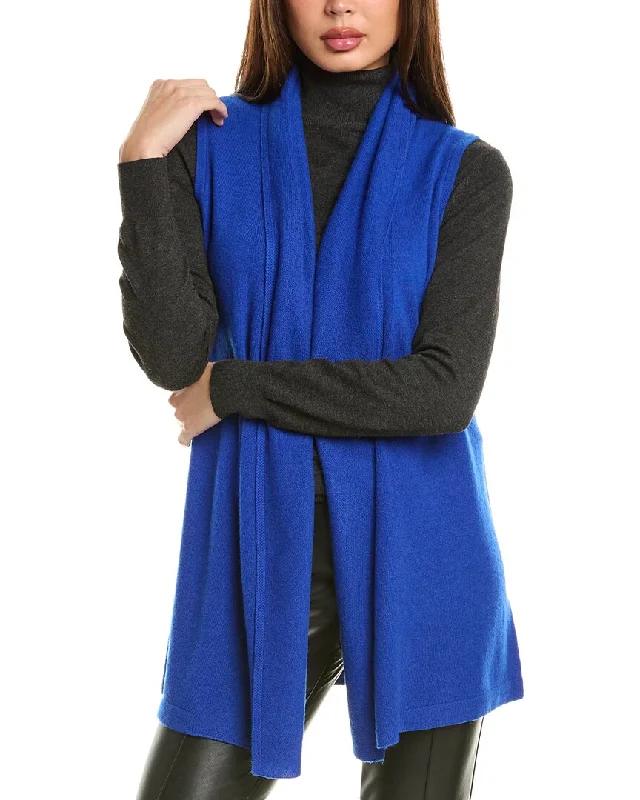 Incashmere Sleeveless Cashmere Cardigan