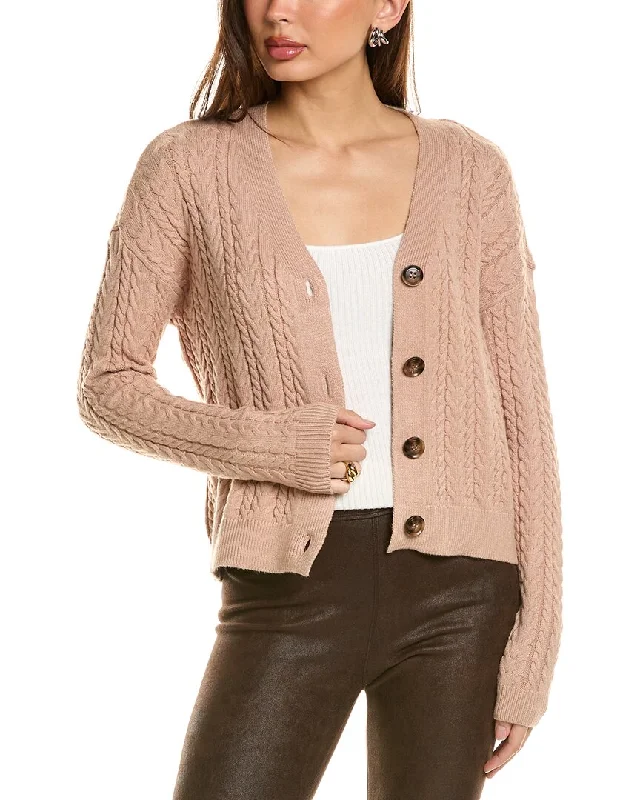 T Tahari Cable Cardigan