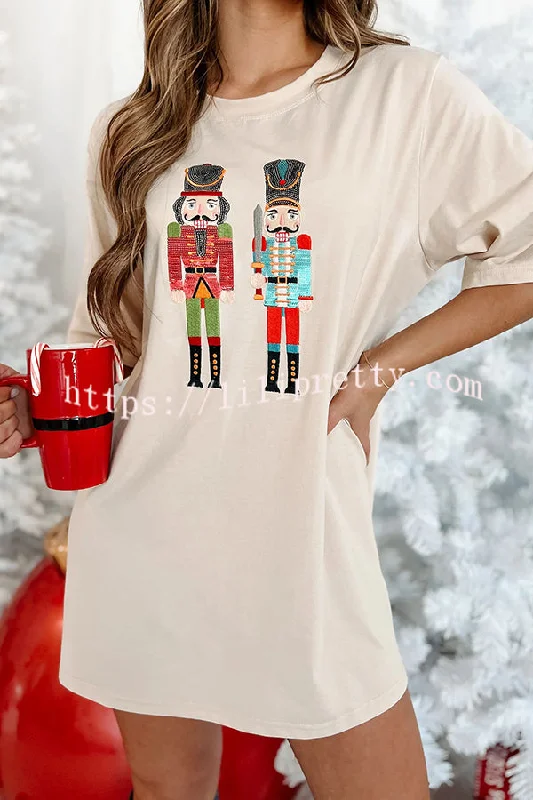 Lilipretty Nutcrackers for The Holidays Nutcracker T-shirt Mini Dress