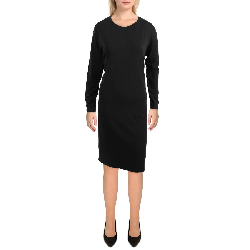 Womens Tencel Boxy Midi Dress