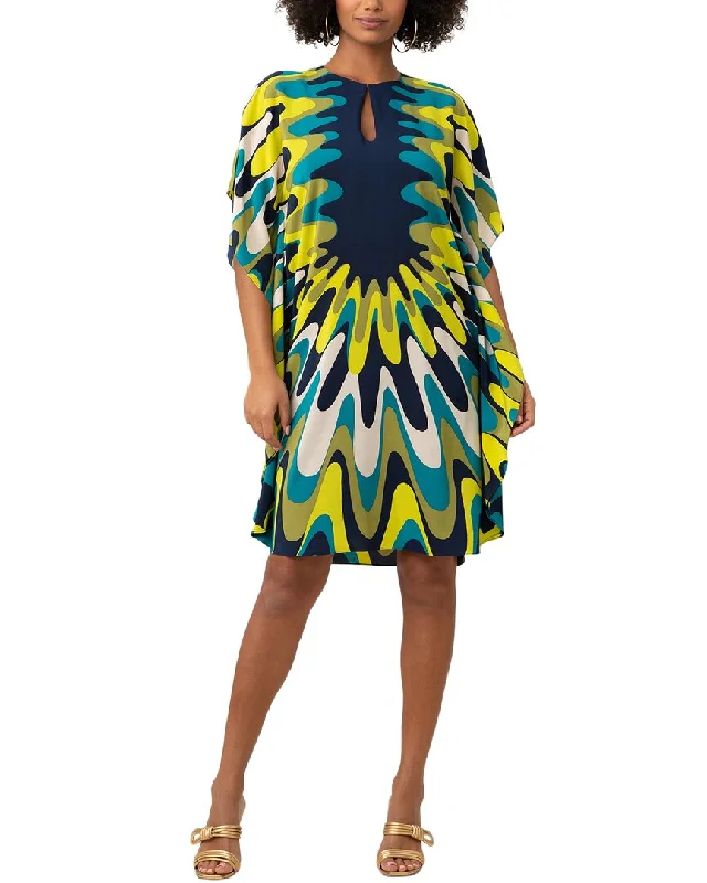 Trina Turk Global 2 Silk Midi Dress