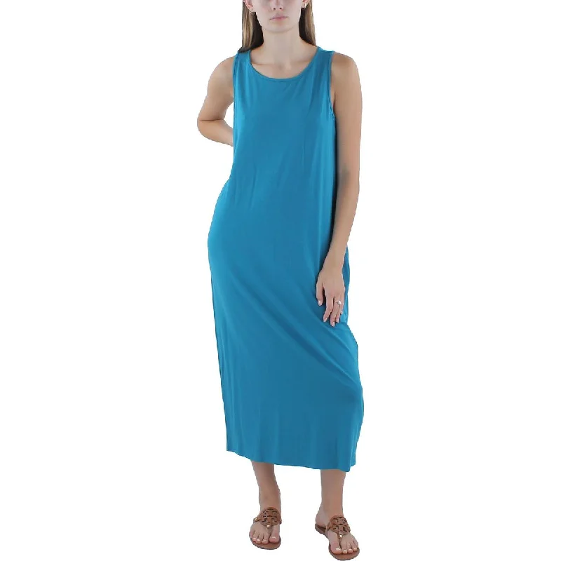 Womens Stretch Lyocell Midi Dress