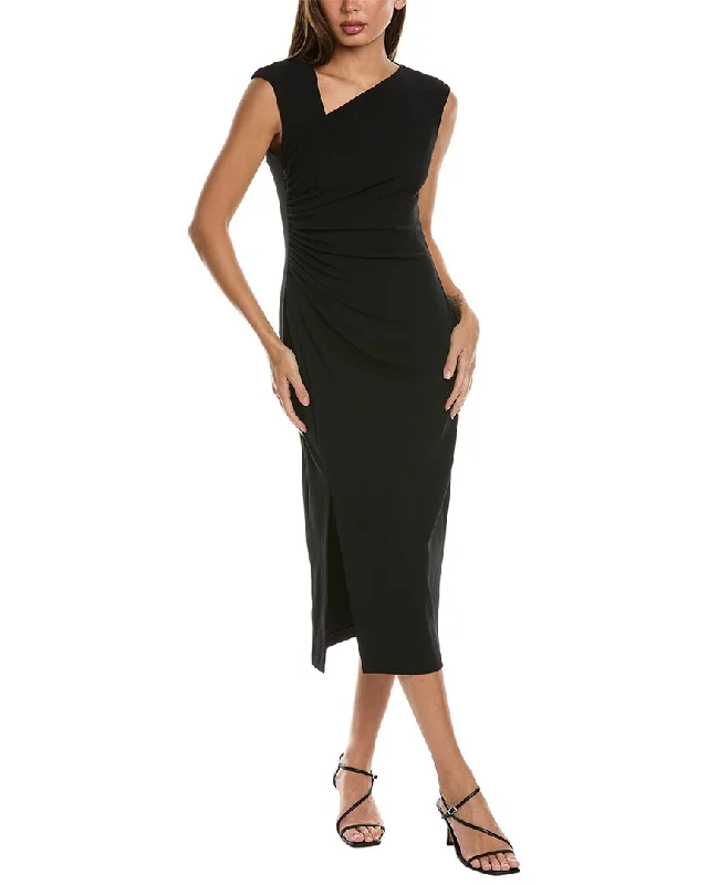 Anne Klein Ruched Midi Dress