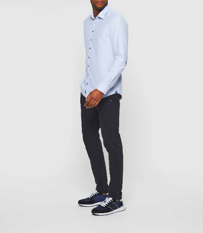 Chemise casual bleu ciel "Keo"