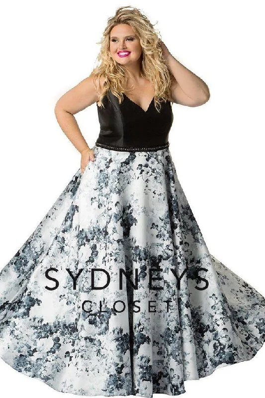 Sydneys Closet Long Formal A-Line Prom Dress