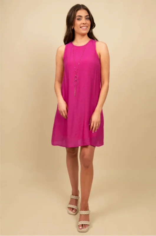 Pink Peacock Tank Dress *FINAL SALE*