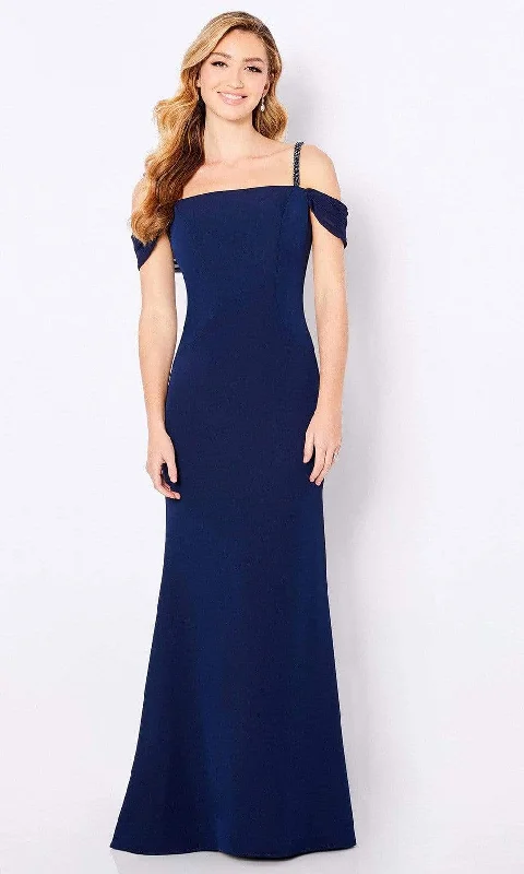 Cameron Blake - 221692 Square Neck Sheath Evening Dress