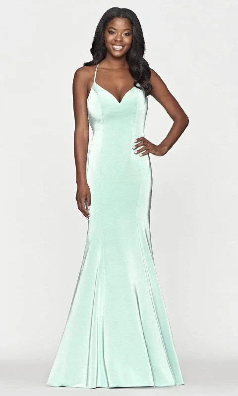 Faviana S10659 - Crisscross Back Mermaid Prom Gown