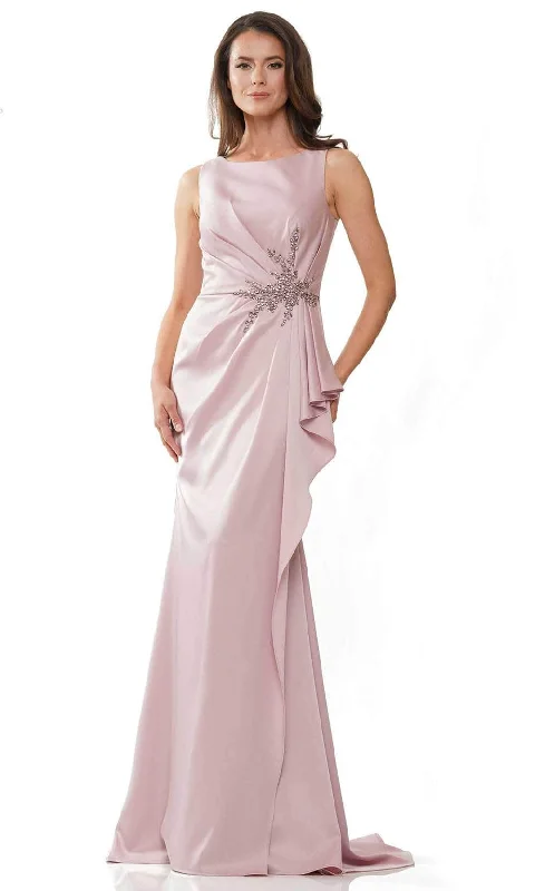 Marsoni by Colors MV1233 - Scoop Ruffled Cascade Formal Gown