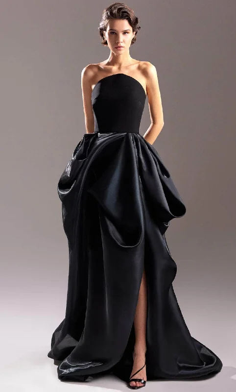 MNM Couture G1509 - Strapless Draped Evening Gown