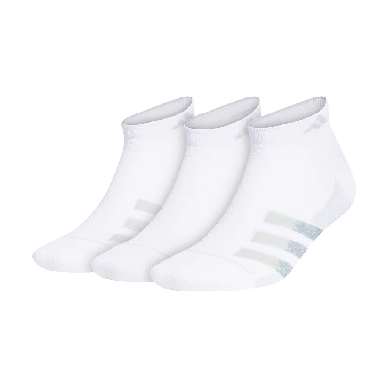 adidas Men's Superlite Low-Cut Socks 3 Pack (White)