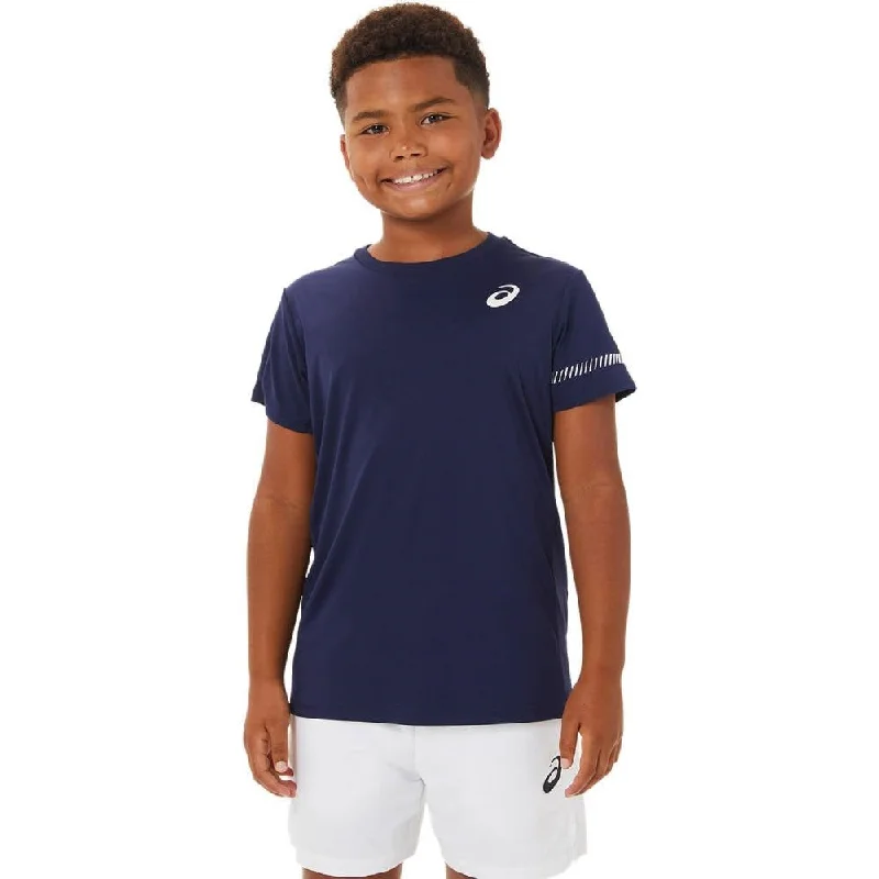 Asics Boy's Tennis SS Top (Peacoat)