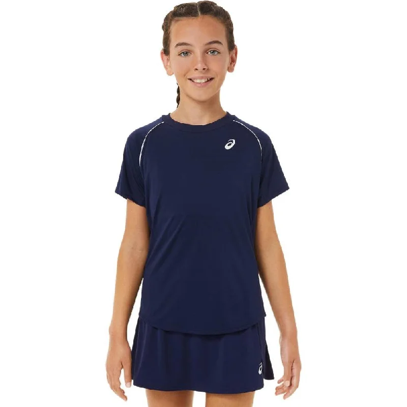 Asics Girl's Tennis SS Top (Peacoat)