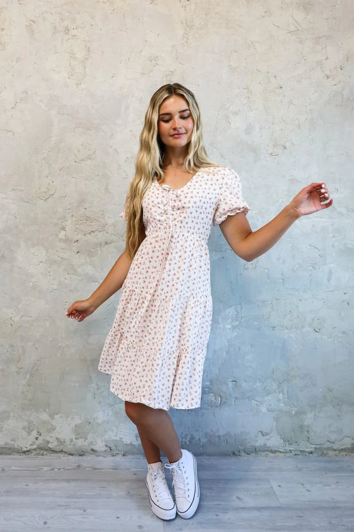 Joan Dress in Apple Blossom