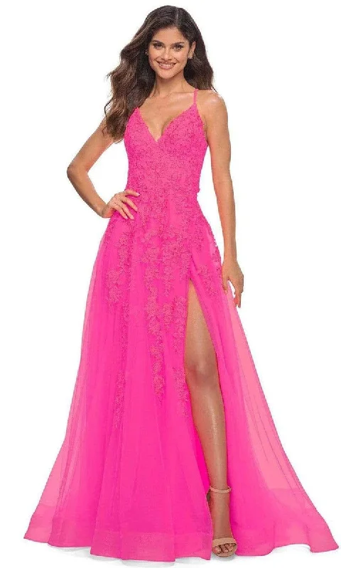 La Femme - Sleeveless A-Line Prom Dress 30303SC