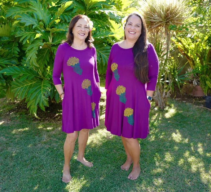 Lehua Mamo Knee Length Dress