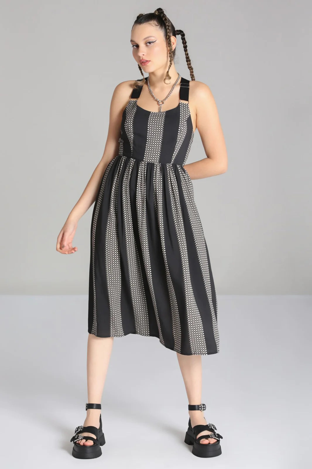 Lita Stripe Dress by Hell Bunny