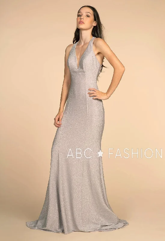 Glitter Mermaid Dress with Strappy Back by Elizabeth K GL2549