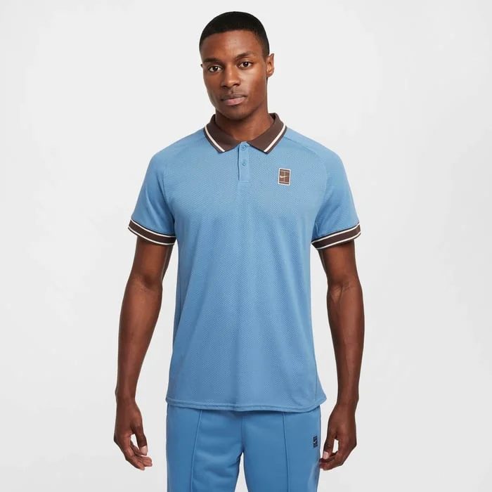 Nike Men's Court Heritage Polo (Aegean Storm Blue)