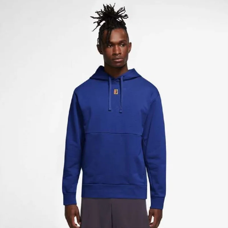 Nike Men's Fleece Heritage Tennis Hoodie (Blue)