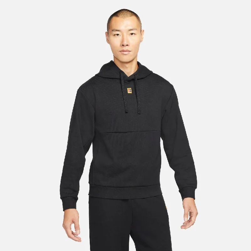 Nike Men's Fleece Heritage Tennis Hoodie (Black)