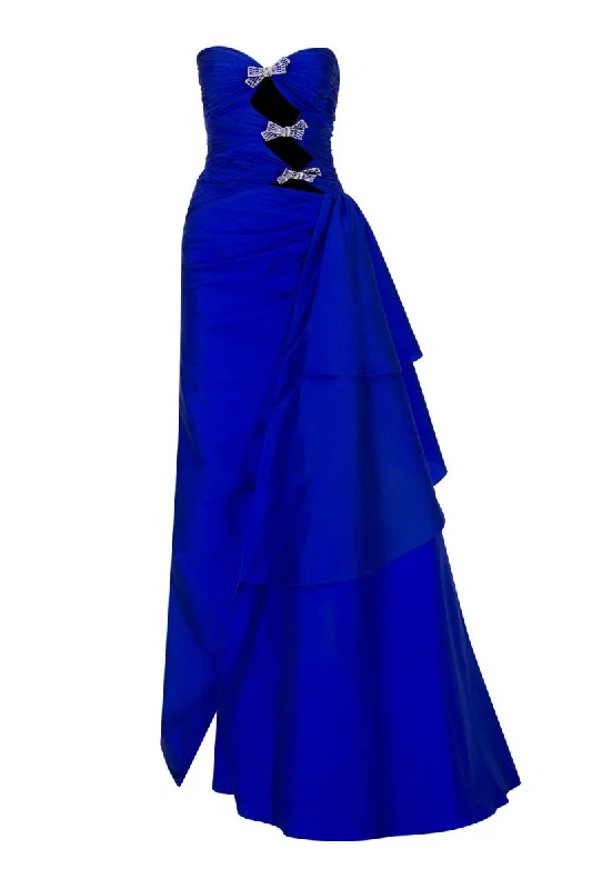 NOMS ROYAL BLUE CUT-OUT GOWN