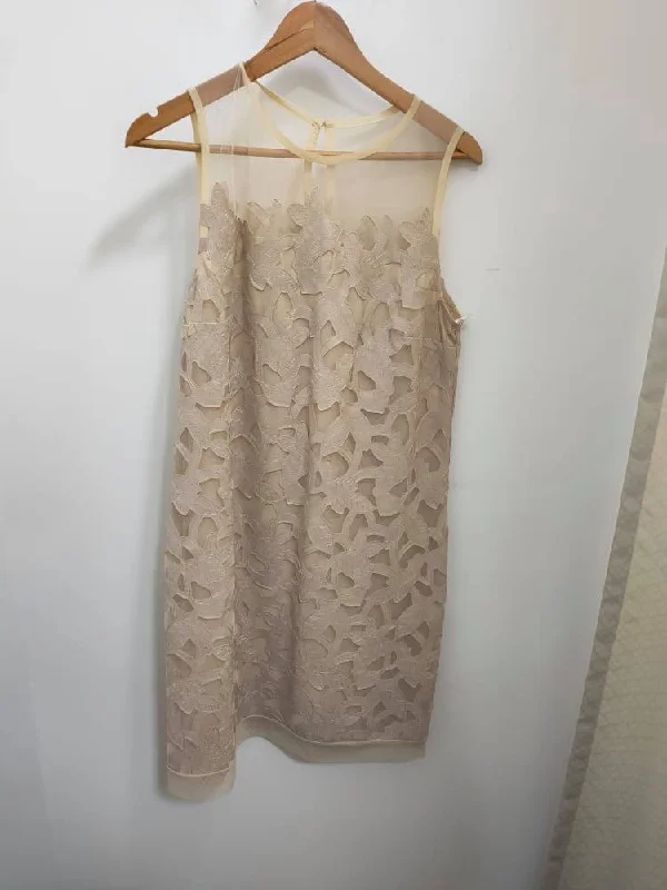 Outlet - Ana Alcazar - Beige Net Dress - 043932-1836