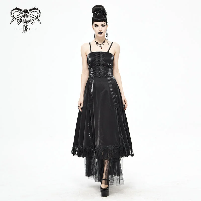 SKT11301 Gothic tube top layered gowns