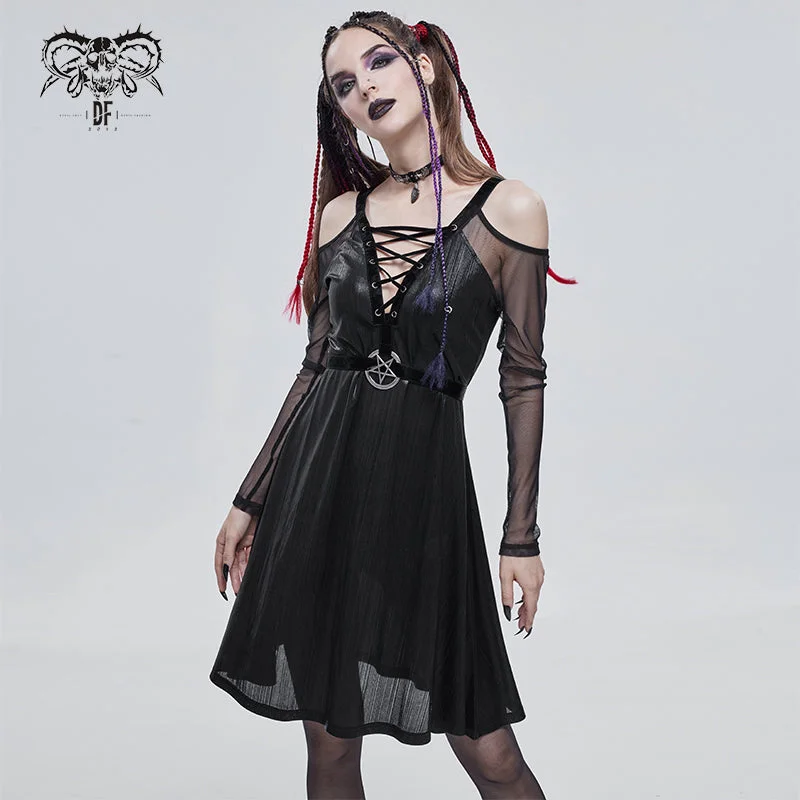 SKT136 Everyday Punk Five-pointed Star Dress