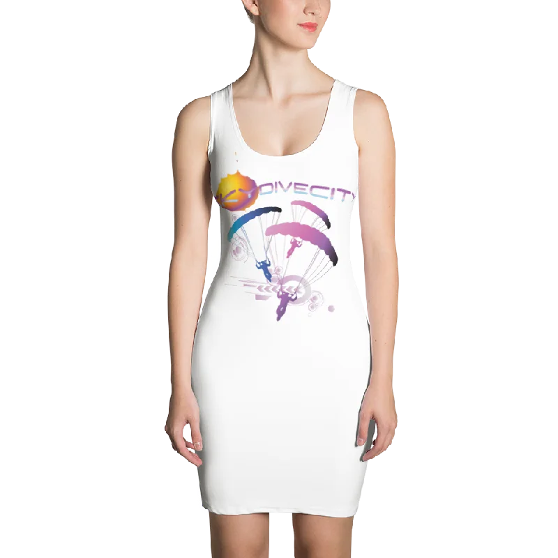 Skydive City - Flamingo - Sublimation Cut & Sew Dress