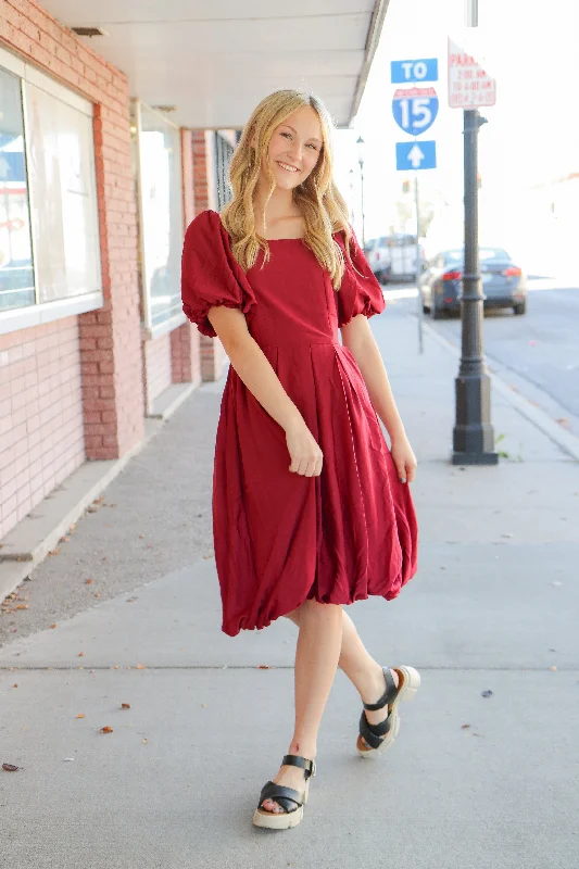 The Chanel Dress in Berry Red