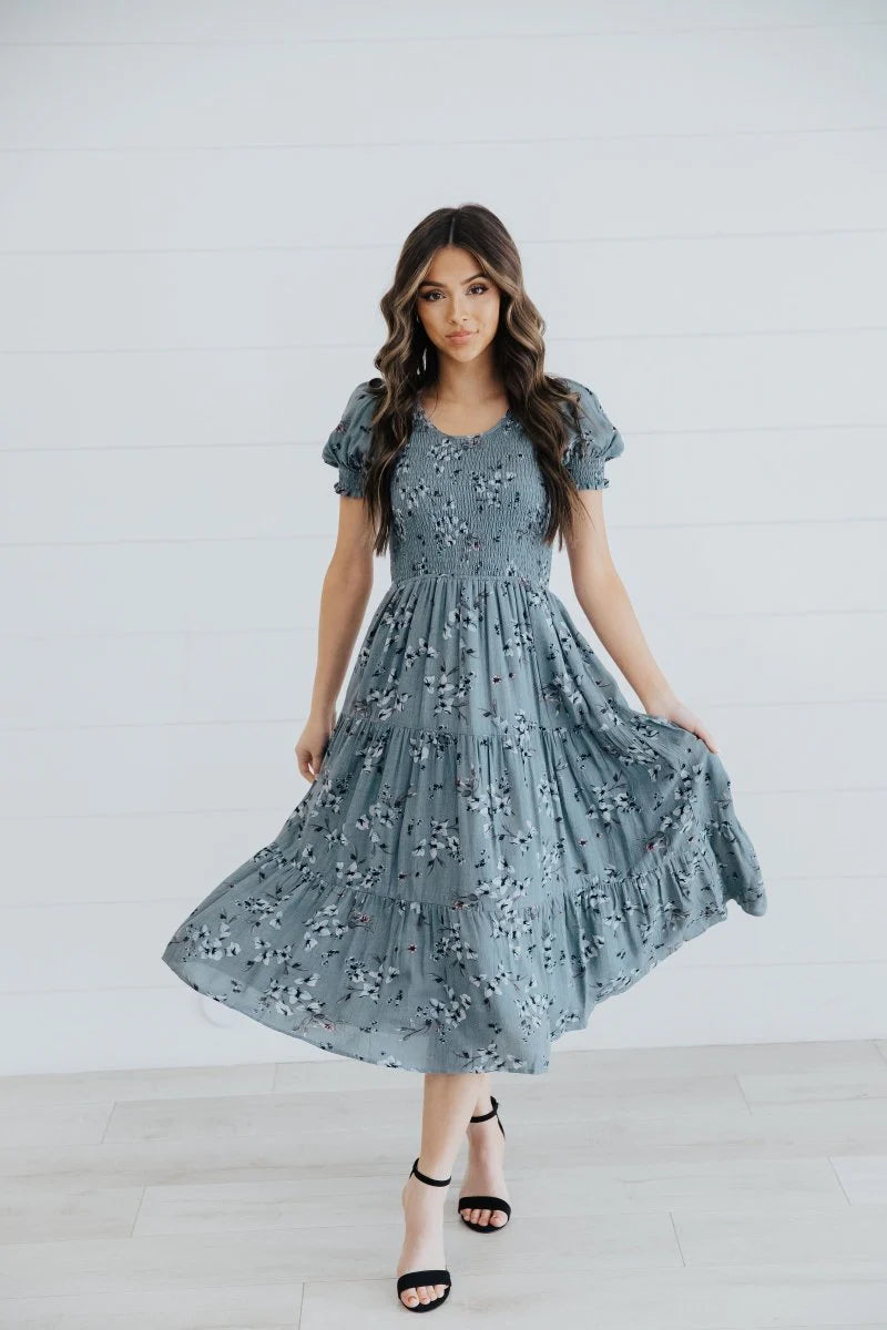 The McCall Dress in Lagoon Serenity