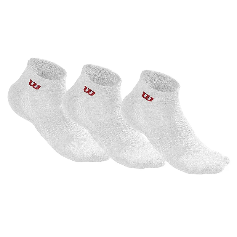 Wilson Men's Quarter Socks 3 Pack (White)