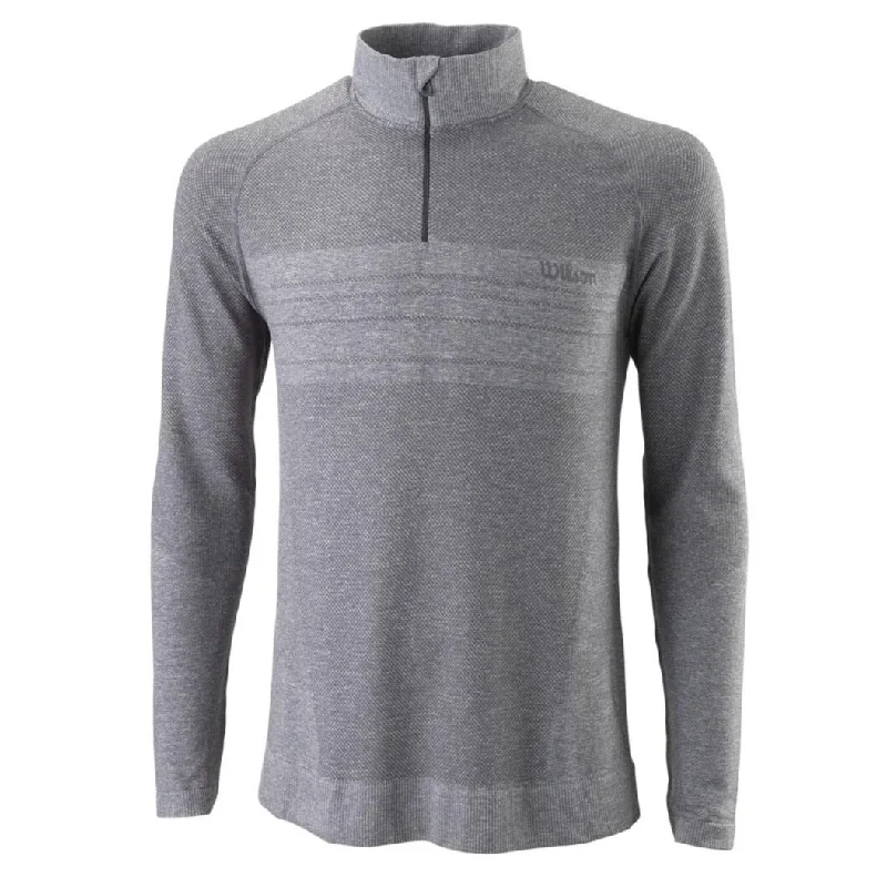 Wilson Men's Seamless 1/4 Zip Turbulence (Grey)