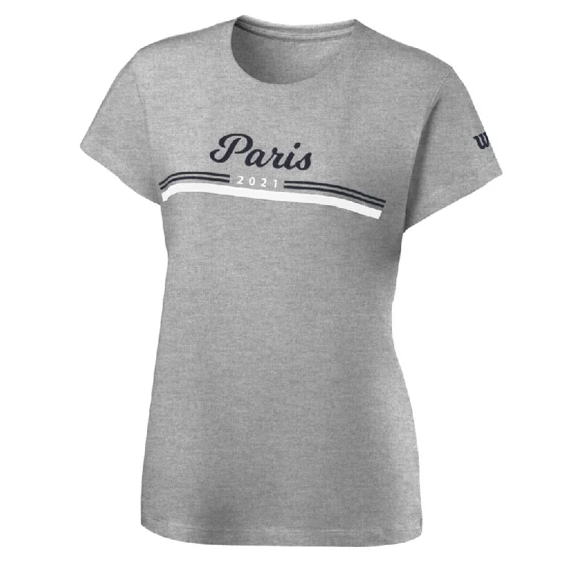 Wilson Women's Paris 2021 Tech Tee (Grey)