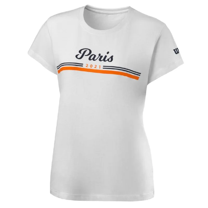 Wilson Women's Paris 2021 Tech Tee (White)