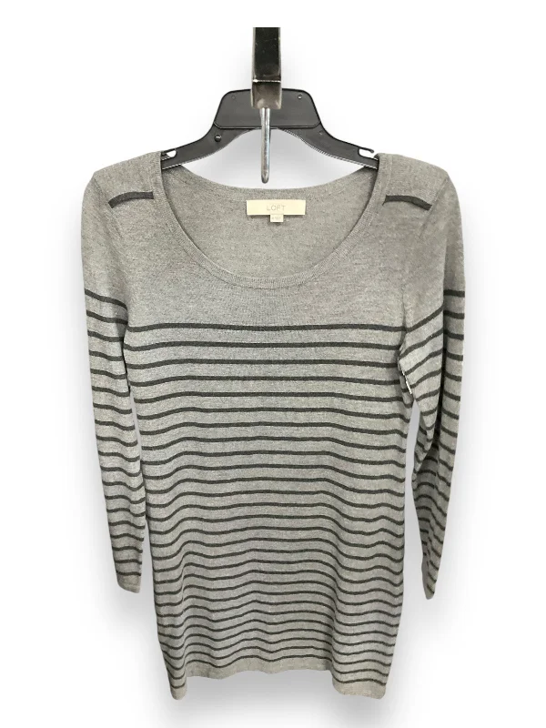 Dress Sweater By Loft In Striped Pattern, Size: M