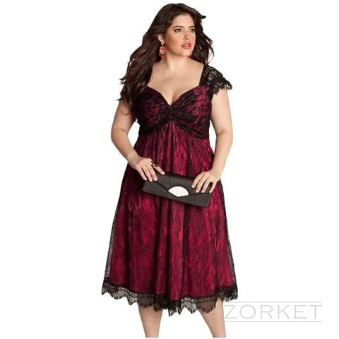 Plus Size Dress With Lace