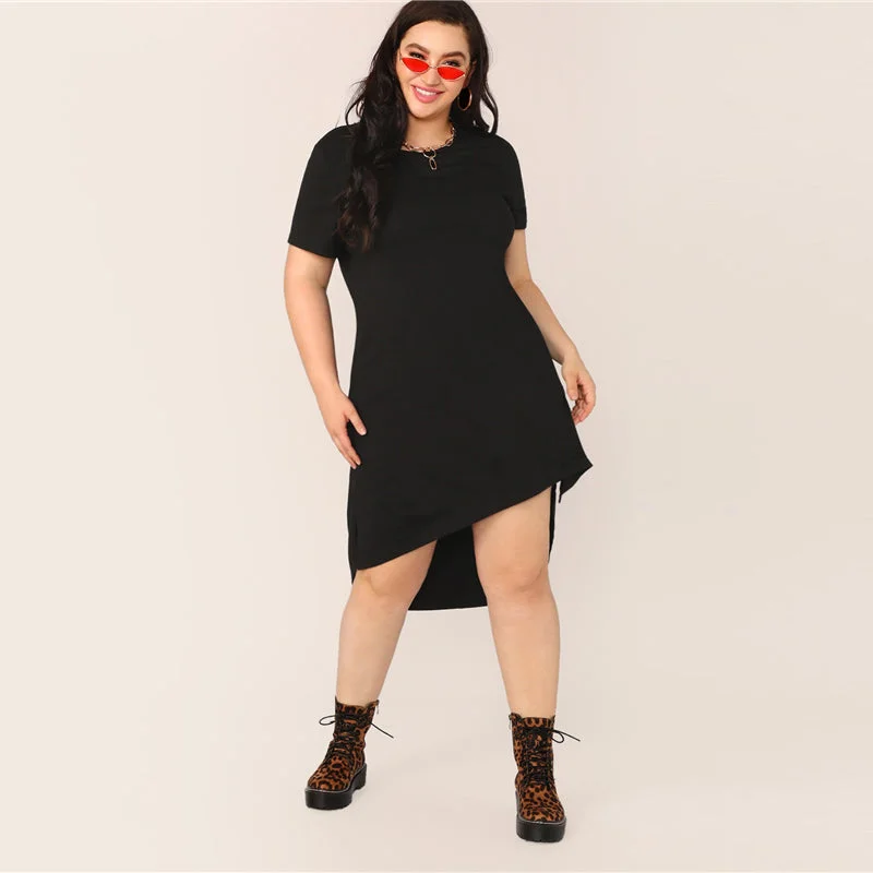 Women's Summer Plus Size Tunic-Dress