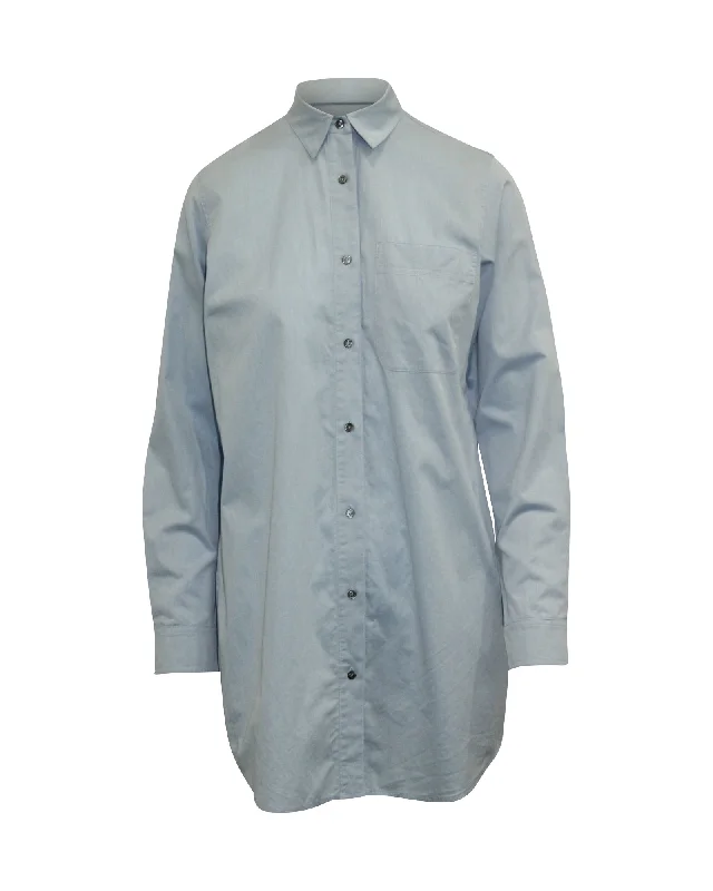 Alexander Wang Shirt Dress in Light Blue Cotton