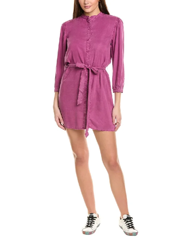 Bella Dahl Puff Sleeve Belted Shirtdress